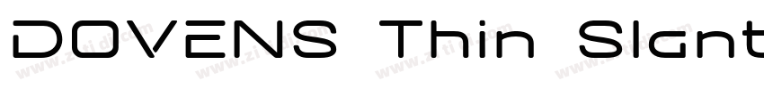 DOVENS Thin Slant字体转换